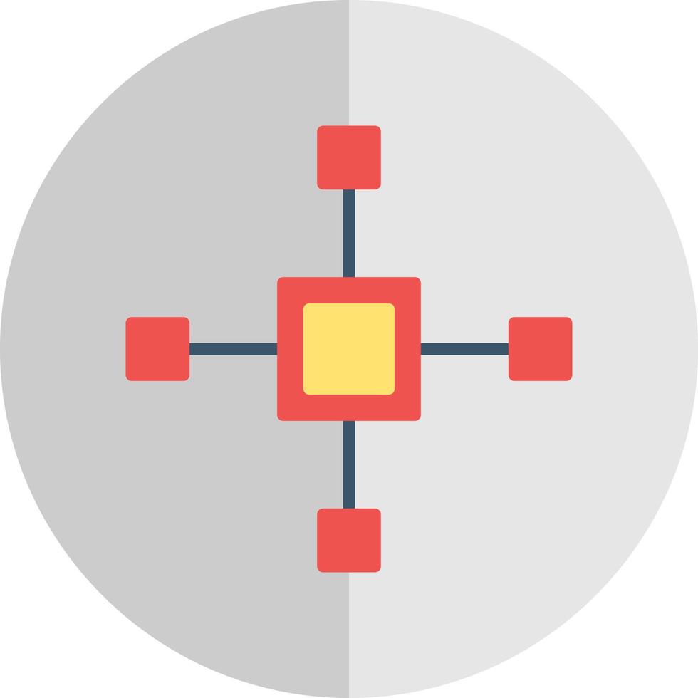 conception d'icône de vecteur de carte mentale