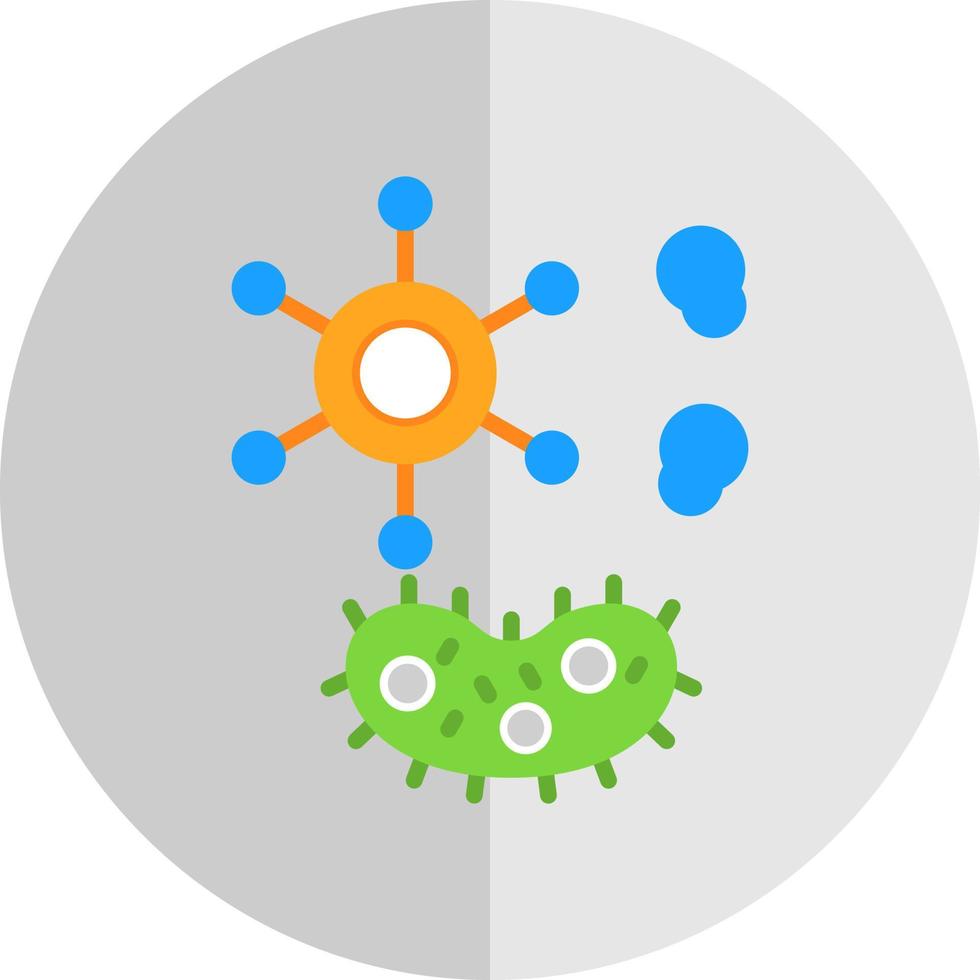 conception d'icône de vecteur de bactéries et de virus