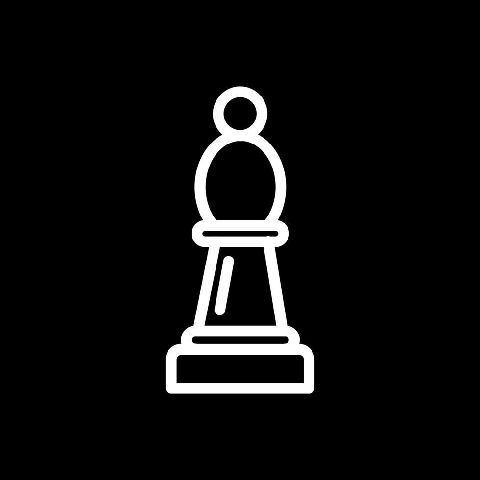 conception d'icône vecteur évêque d'échecs