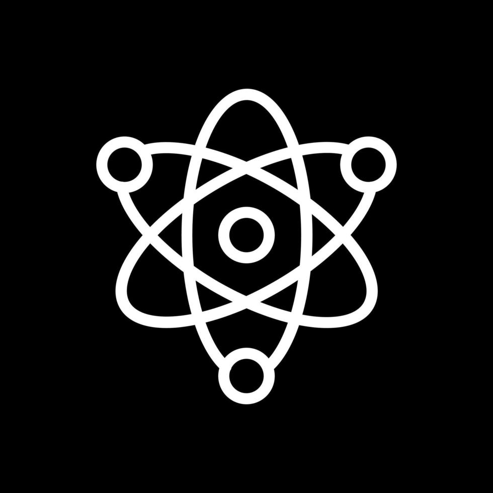 conception d'icône de vecteur d'atome