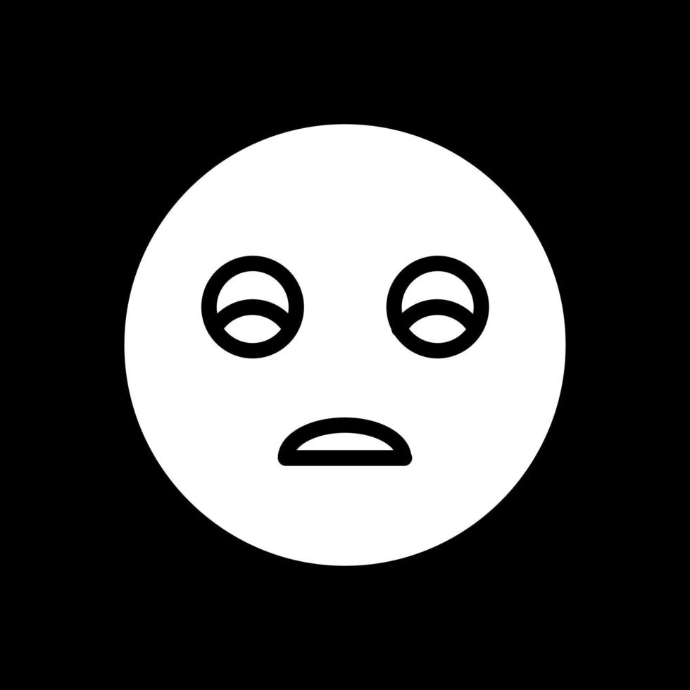 conception d'icône de vecteur de froncement de sourcils
