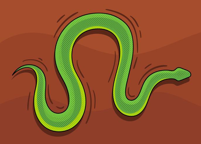 Serpent vert vecteur