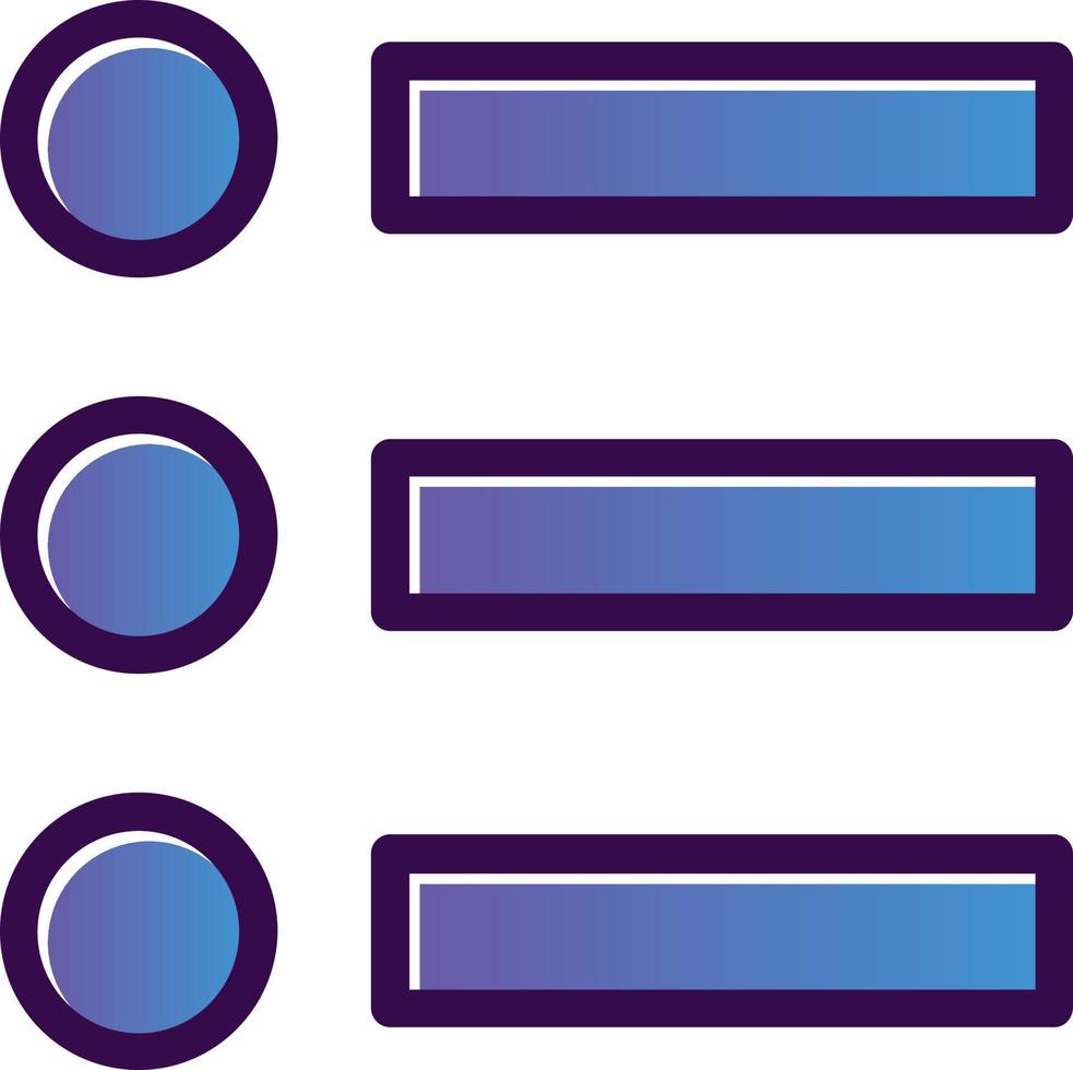 conception d'icône de vecteur de menu