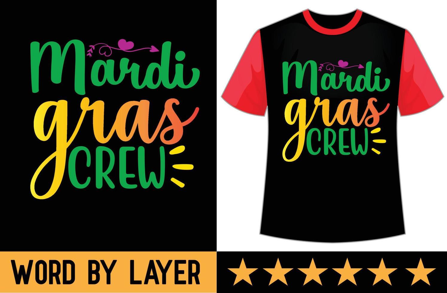 mardi gras équipage svg t chemise conception vecteur