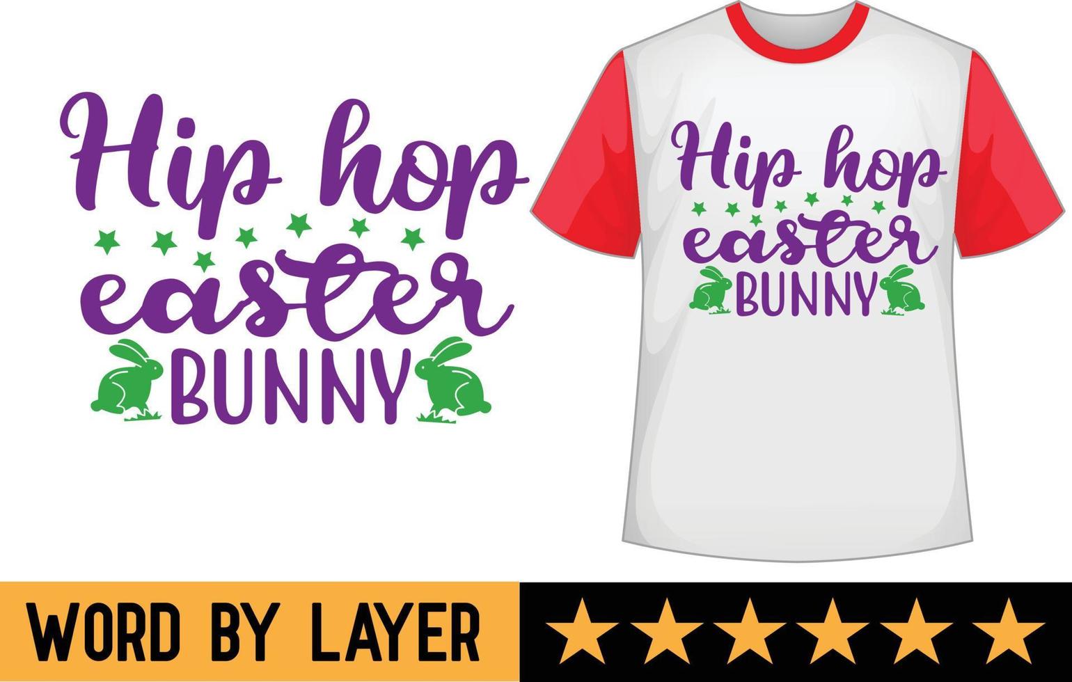 hanche saut Pâques lapin svg t chemise conception vecteur