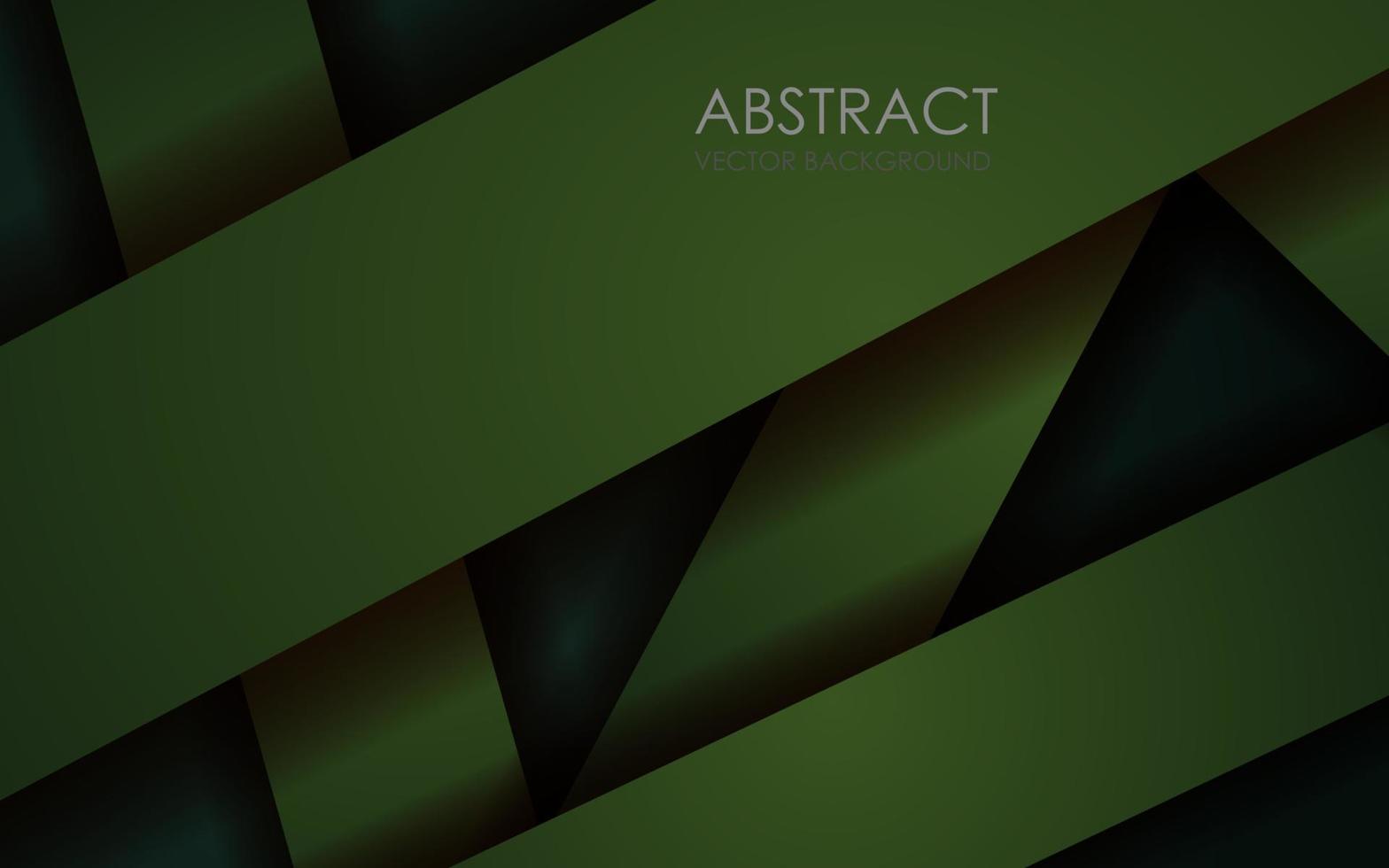 abstrait foncé vert chevauchement couches avec Triangle formes Contexte. eps10 vecteur