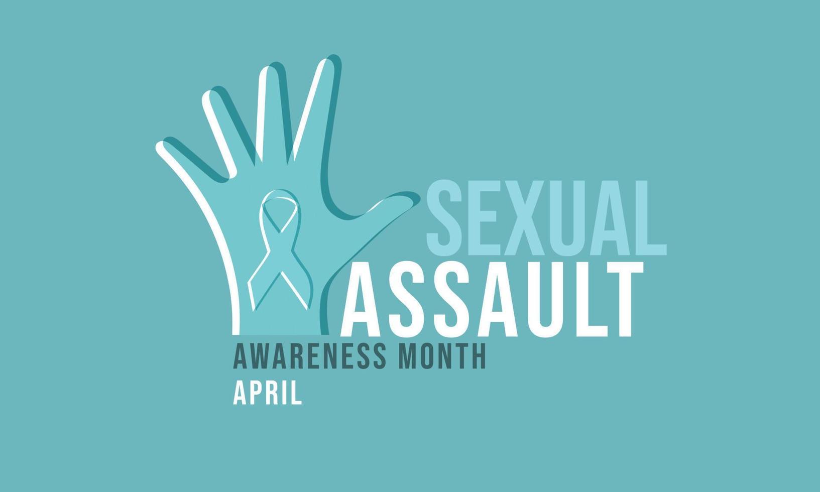 avril est sexuel agression conscience mois. modèle pour arrière-plan, bannière, carte, affiche vecteur
