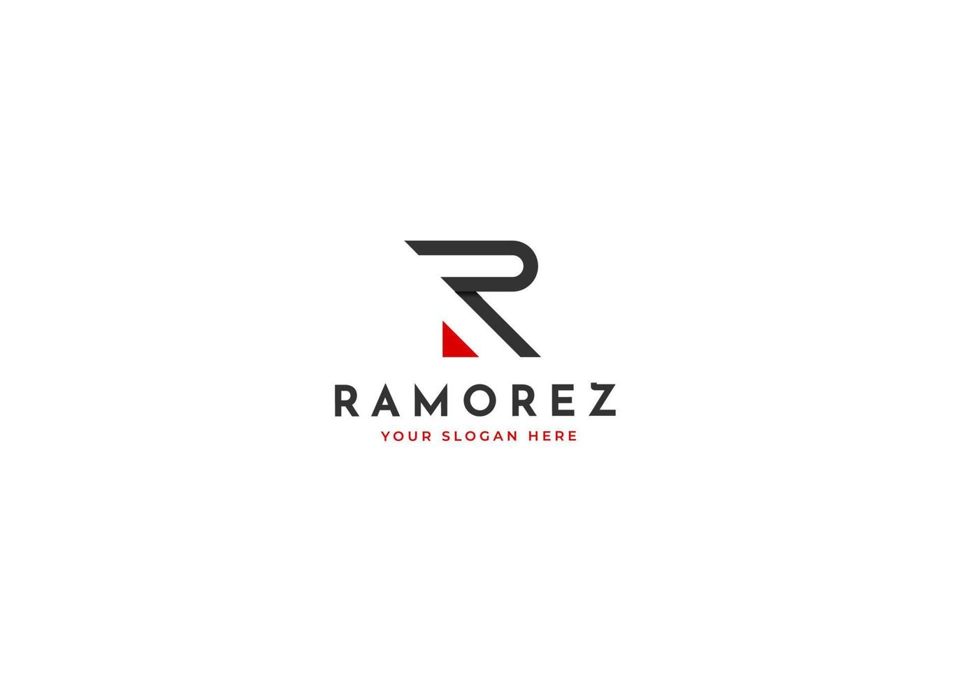 Créatif lettre r monogramme logo avec nettoyer et élégant lignes style conception vecteur illustration