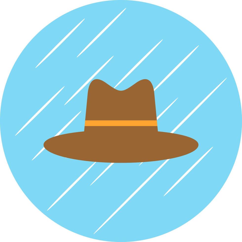 Hat cowboy côté vecteur icône design