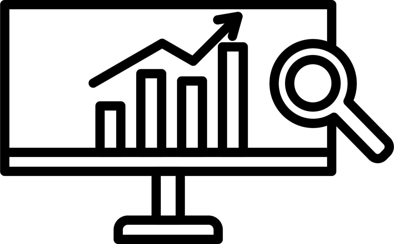 icône de vecteur de recherche de données