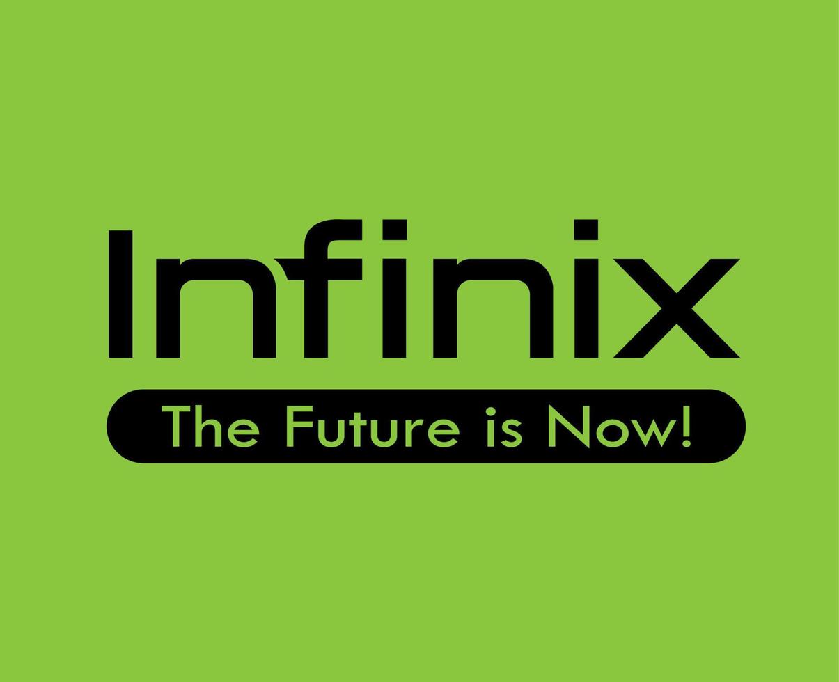 infinix marque logo téléphone symbole noir conception Chine mobile vecteur illustration avec vert Contexte