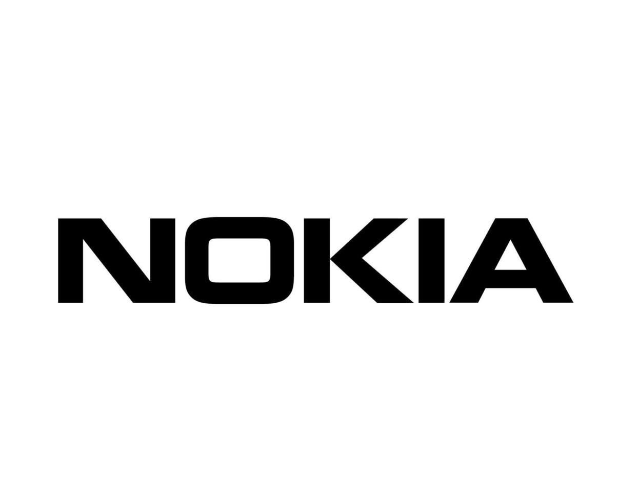 nokia logo marque téléphone symbole noir conception Finlande mobile vecteur illustration