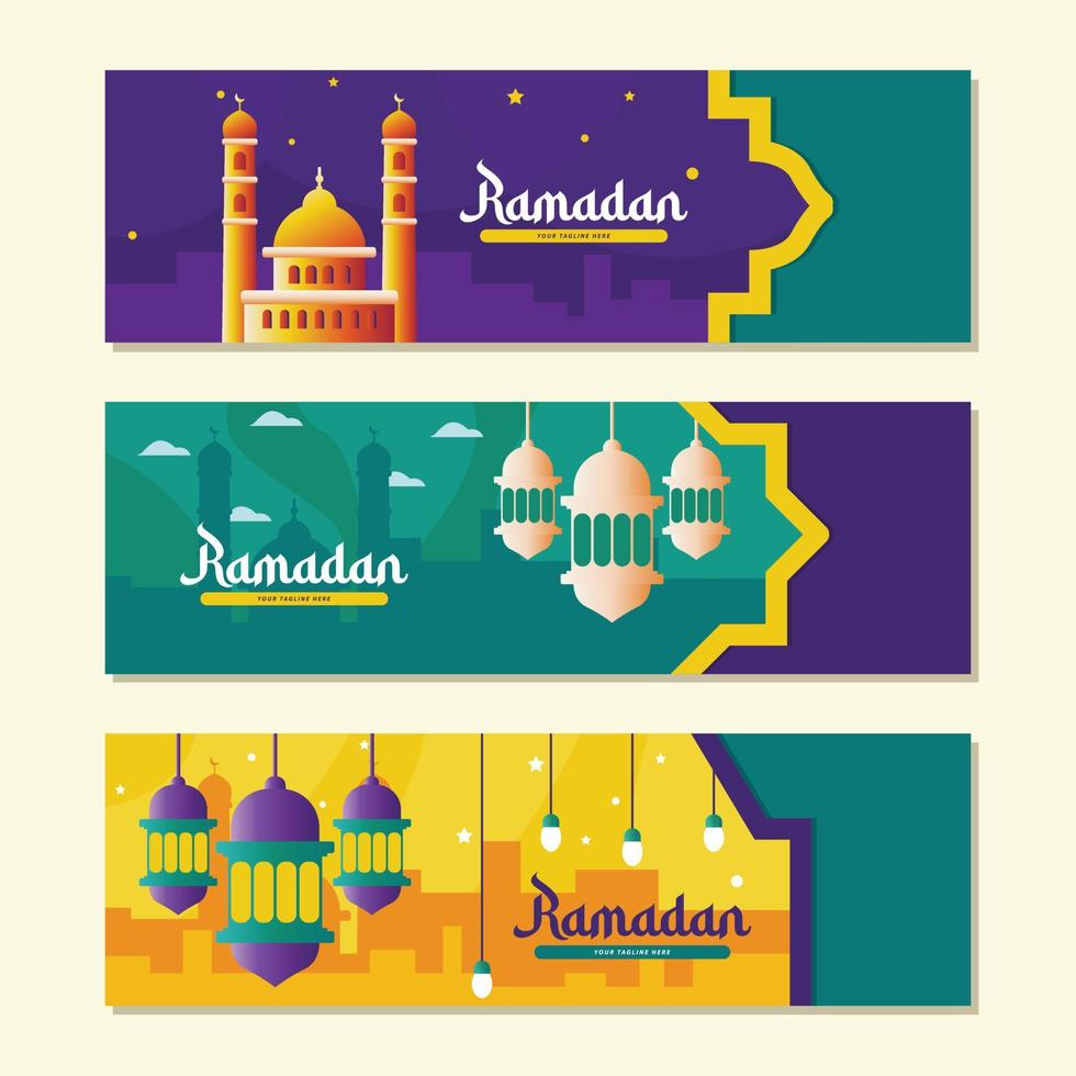 Ramadan kareem illustration, prime vecteur arrière-plan, bannière, salutation carte etc.