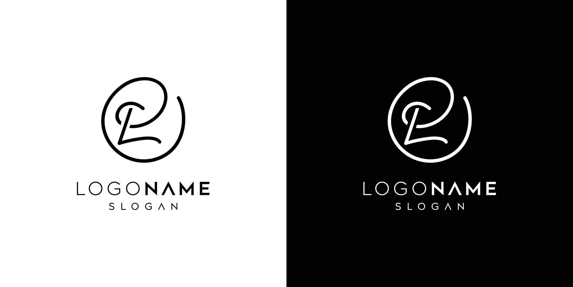abstrait lettre LP, ep ou ep logo, lettre PL vecteur logo conception