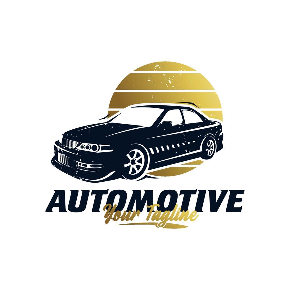 modèle de conception de logo de voiture de sport automobile vecteur