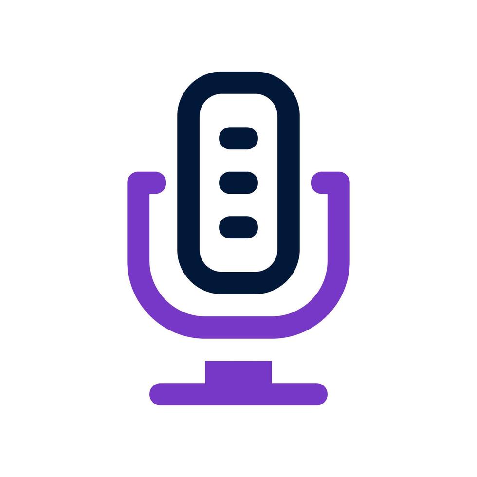 icône de microphone pour votre site Web, mobile, présentation et conception de logo. vecteur