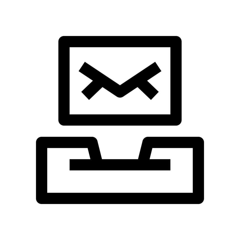 boîte de réception icône pour votre site Internet conception, logo, application, ui. vecteur