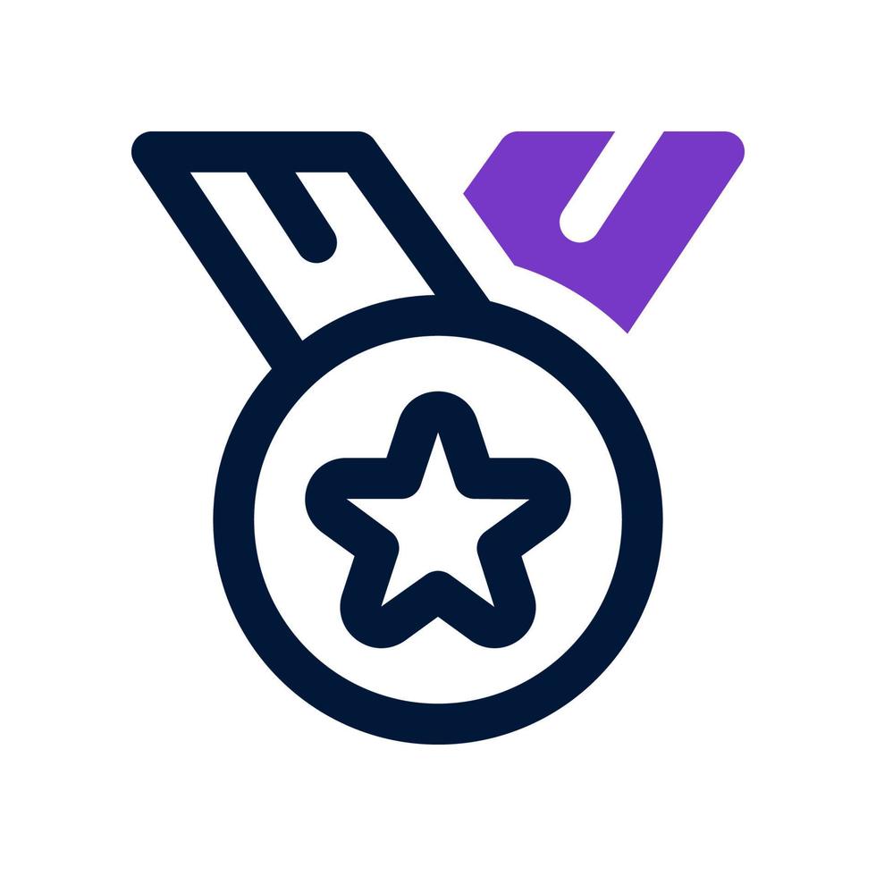 icône médaille pour votre site Web, mobile, présentation et conception de logo. vecteur