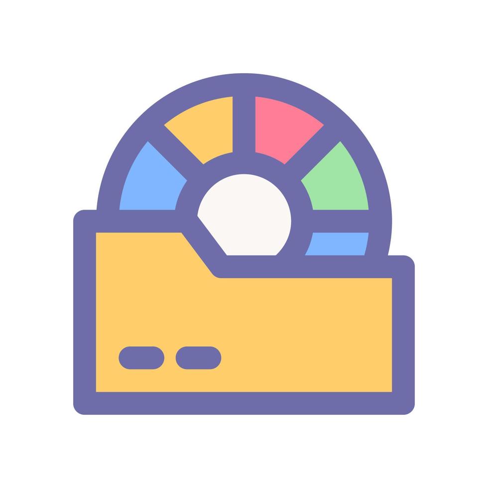icône de dossier pour la conception, le logo, l'application, l'interface utilisateur de votre site Web. vecteur