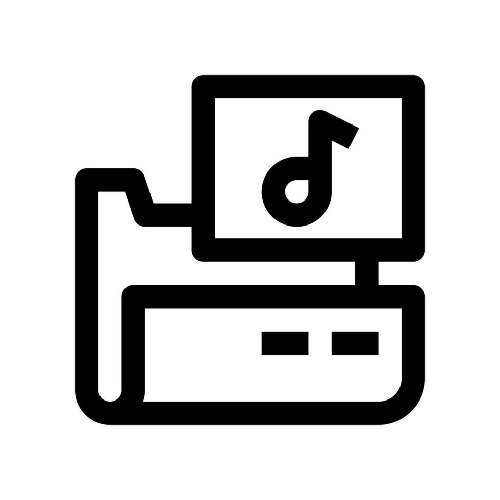 la musique icône pour votre site Internet conception, logo, application, ui. vecteur