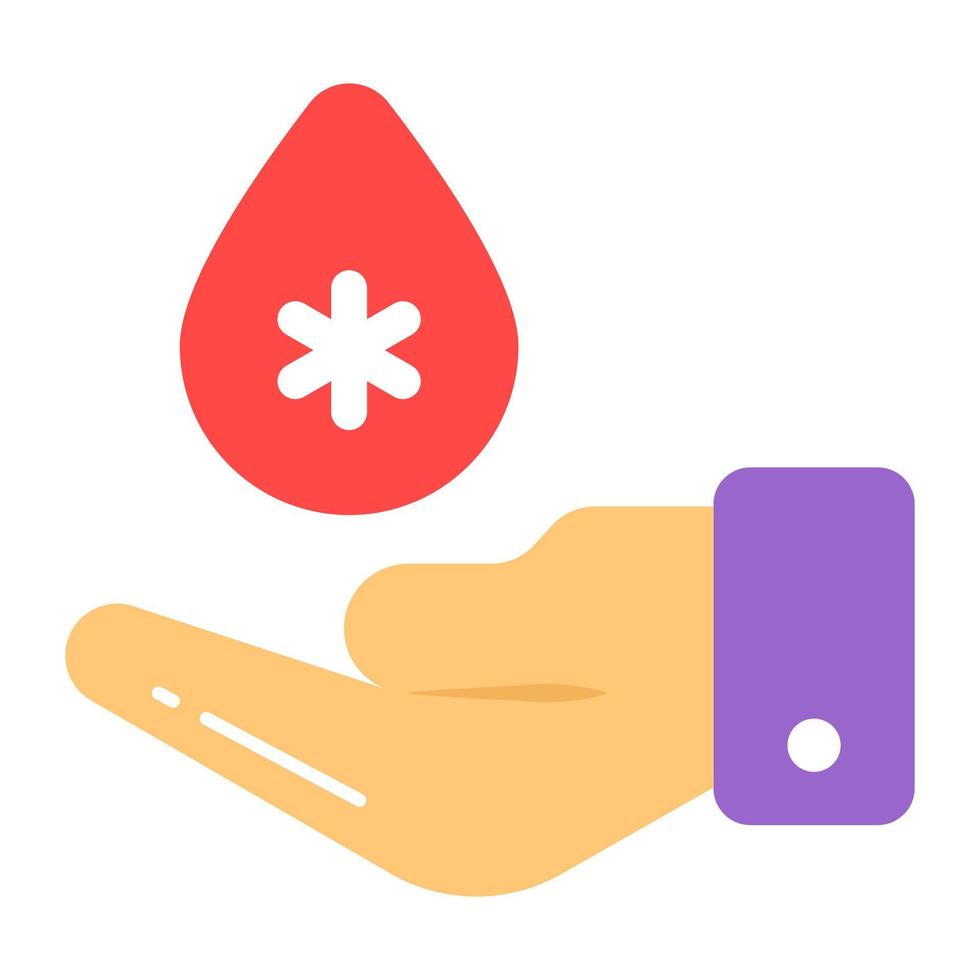 un incroyable vecteur conception de du sang don dans modifiable style, prime icône