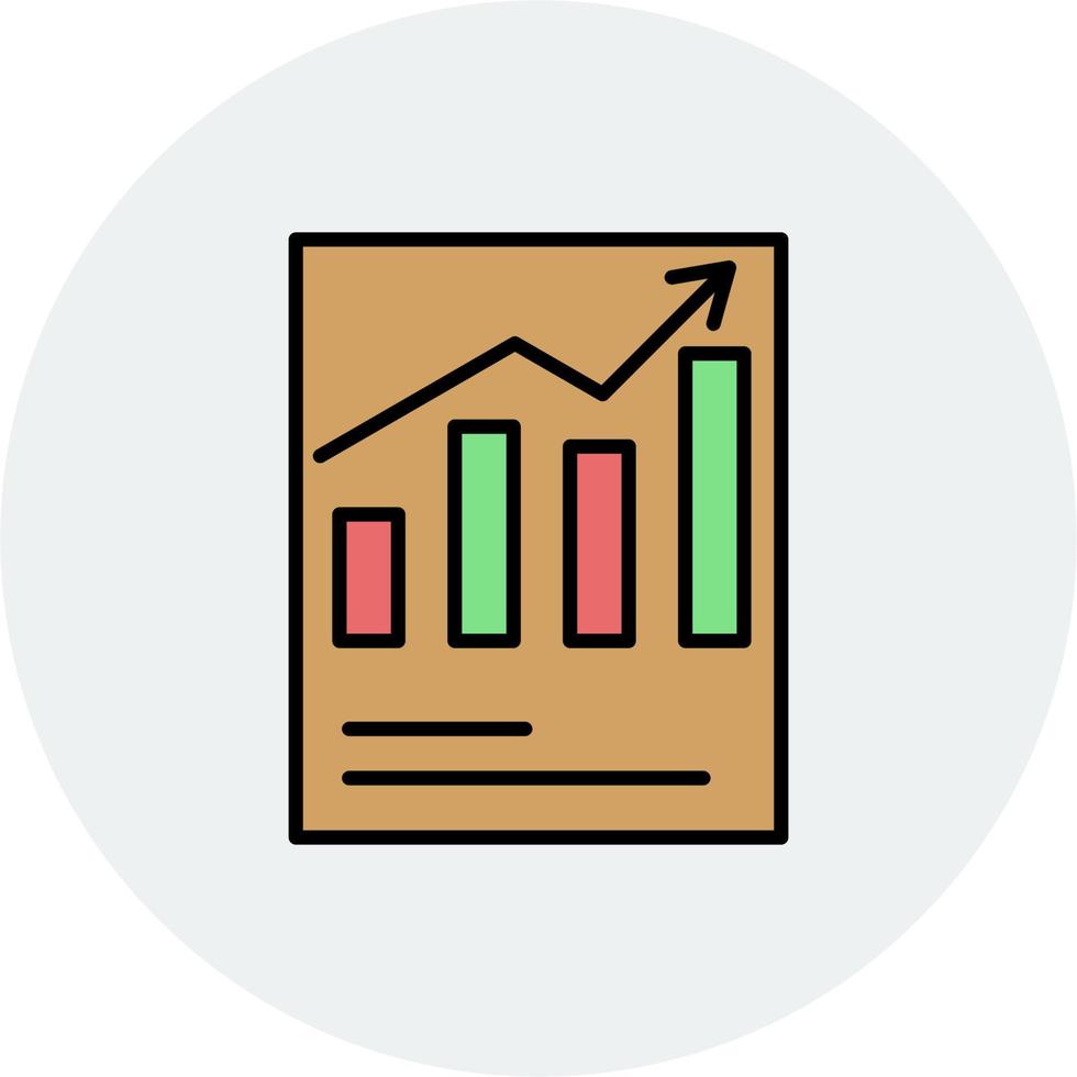 icône de vecteur de rapport de vente