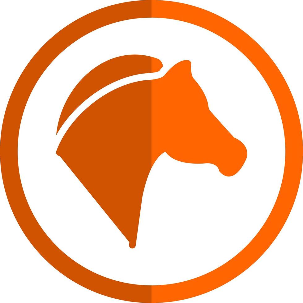 conception d'icône vecteur tête de cheval