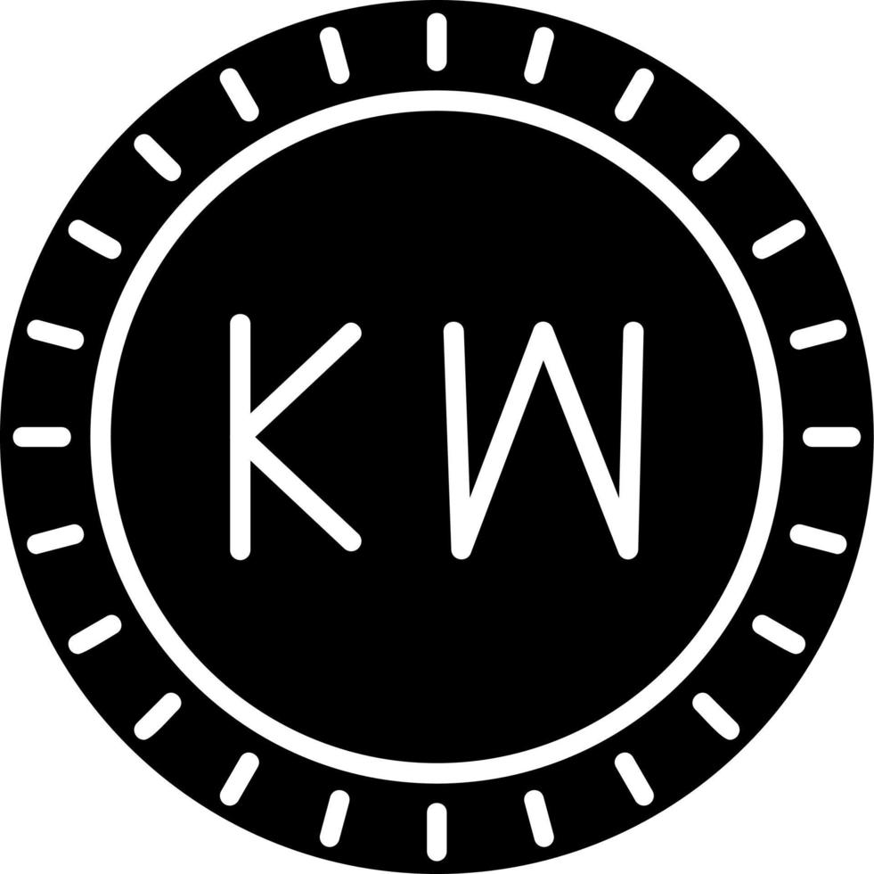 Koweit cadran code vecteur icône
