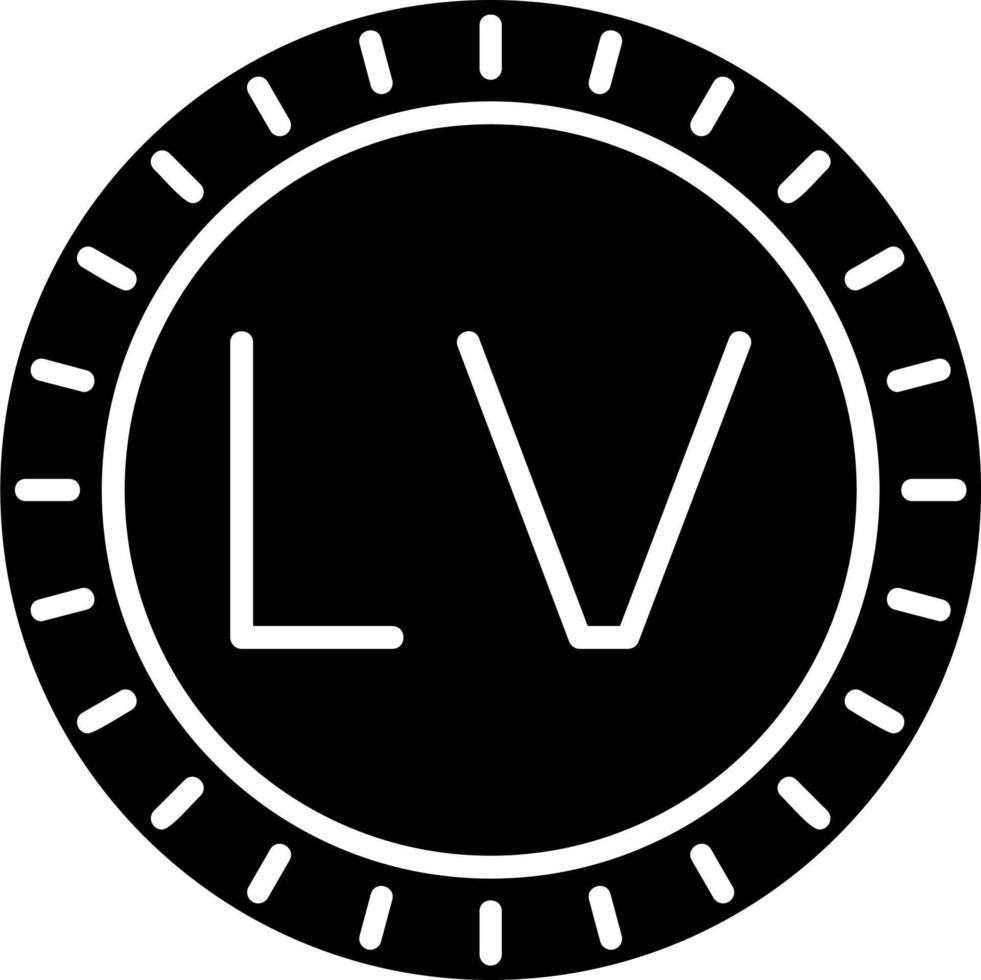 Lettonie cadran code vecteur icône