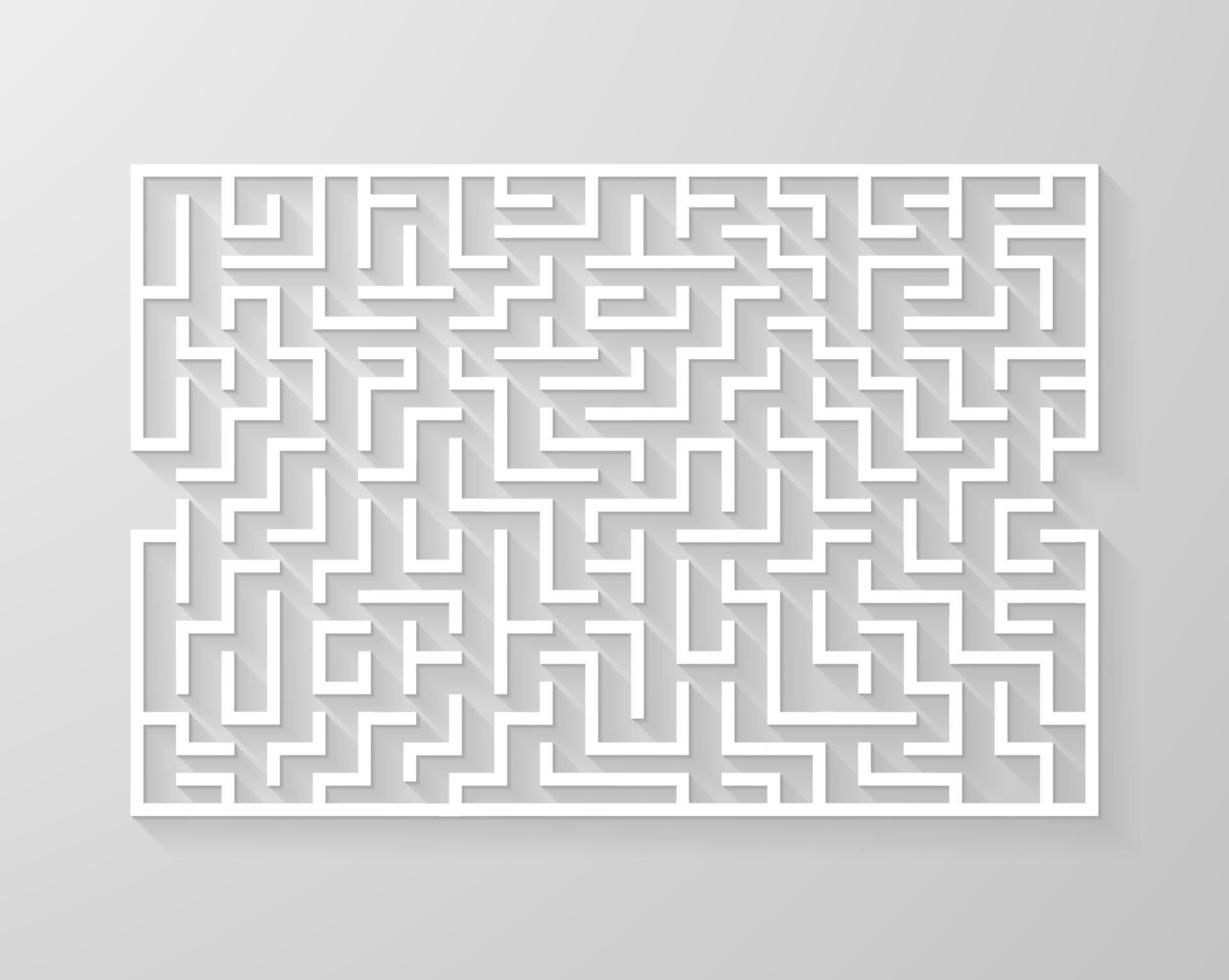 labyrinthe labyrinthe symbole forme illustration vectorielle. vecteur