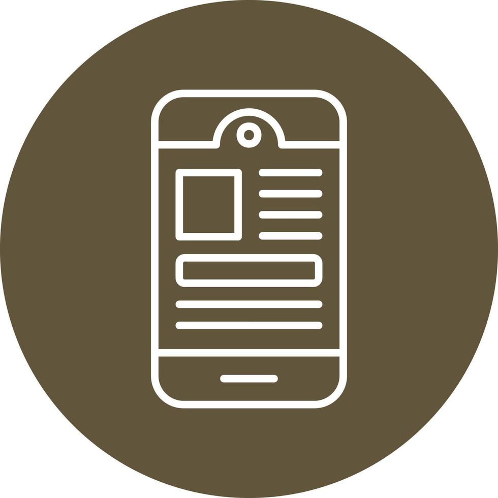 icône de vecteur d'application mobile