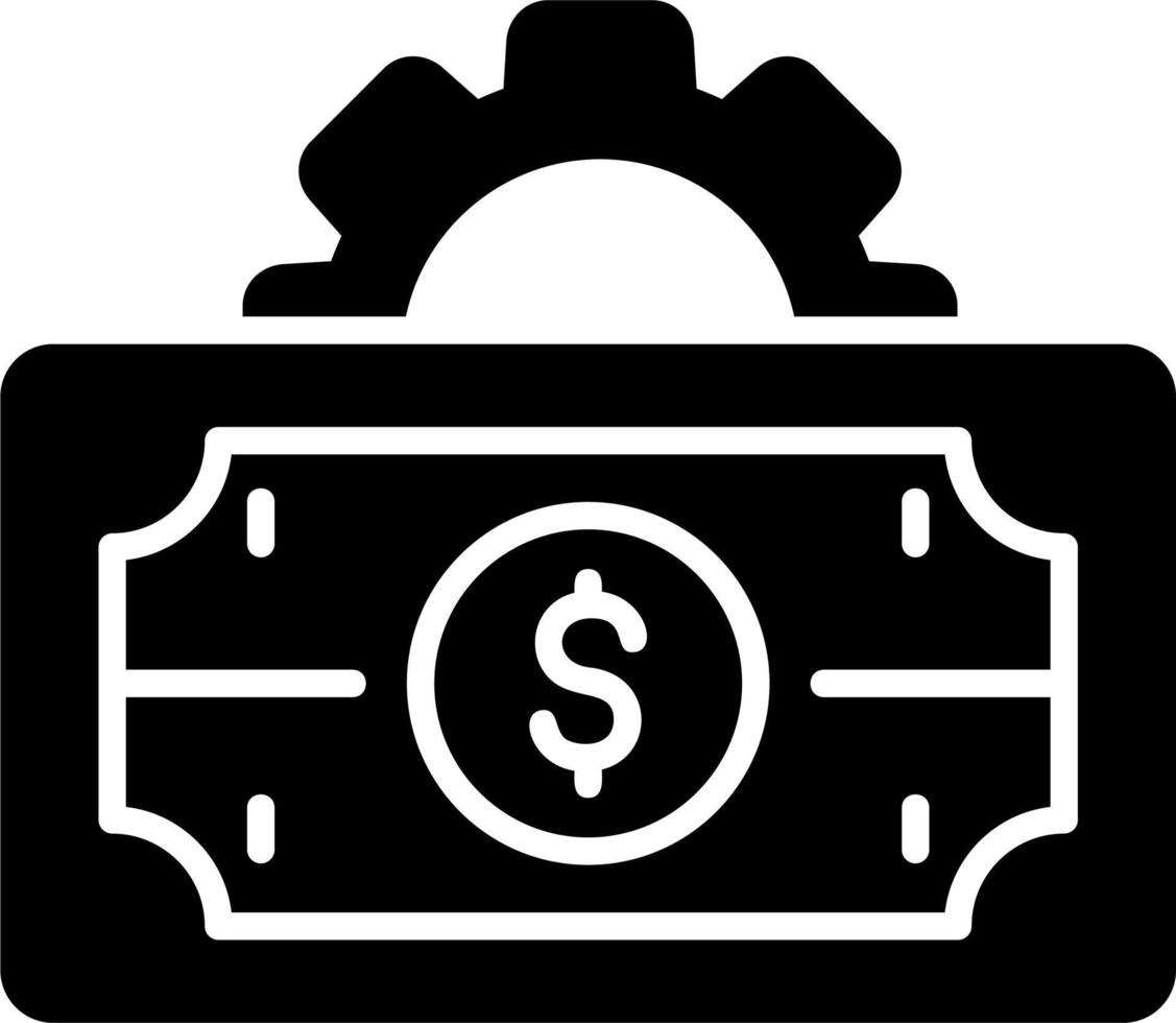 icône de vecteur de fabrication d'argent
