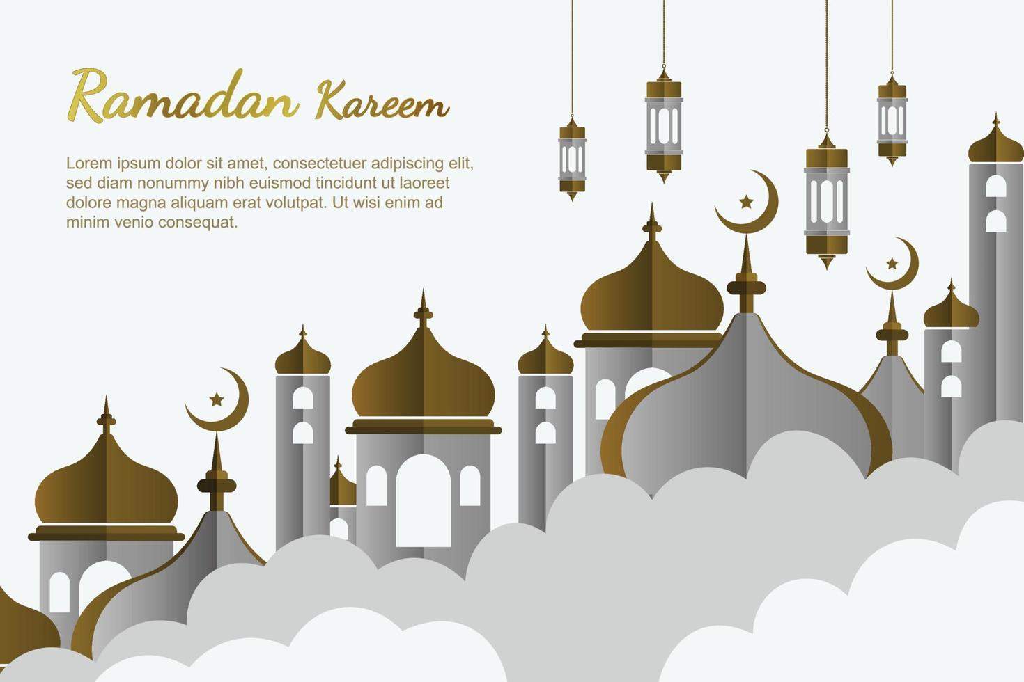 Ramadan kareem Contexte. vecteur