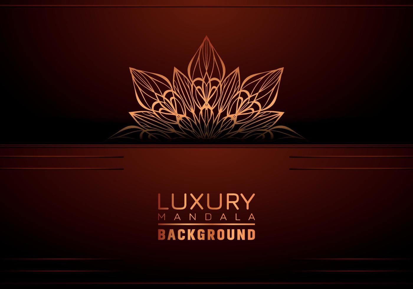 luxe mandala Contexte ornemental, arabesque style avec d'or arabesque modèle style. décoratif mandala ornement pour imprimer, brochure, bannière, couverture, affiche, invitation carte vecteur