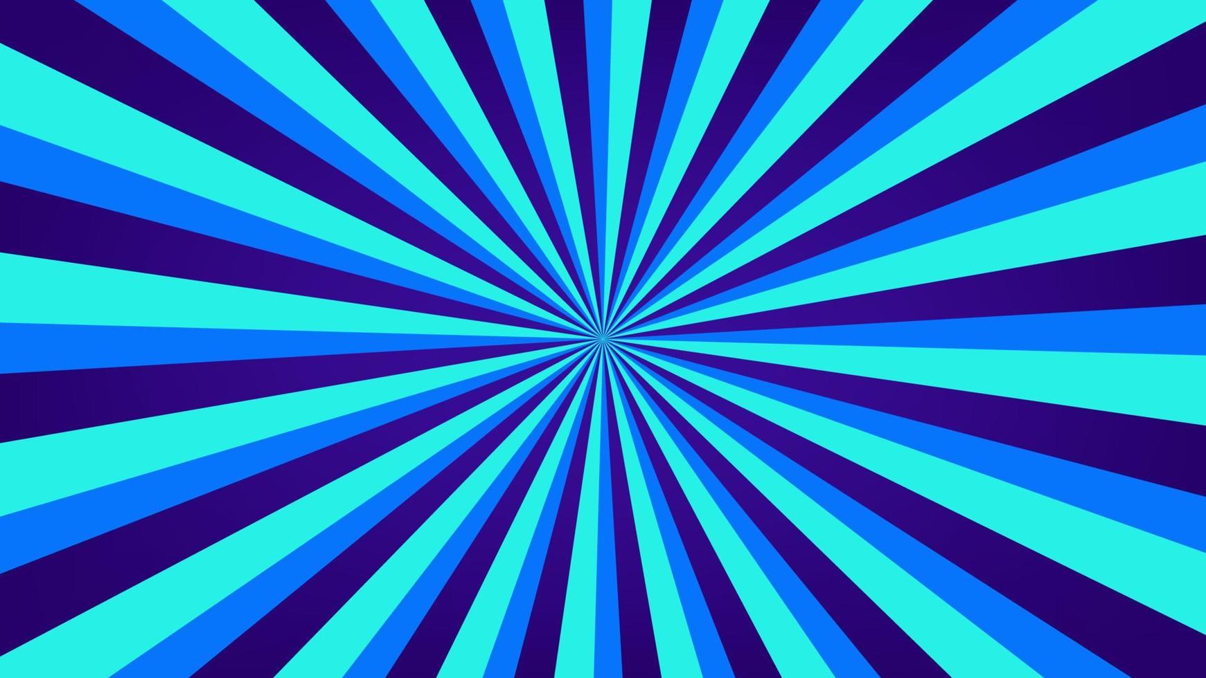 fond de motif abstrait sunburst bleu pour élément de conception graphique moderne. dessin animé de rayon brillant avec coloré pour le fond d'écran de bannière de site Web et la décoration de carte d'affiche vecteur