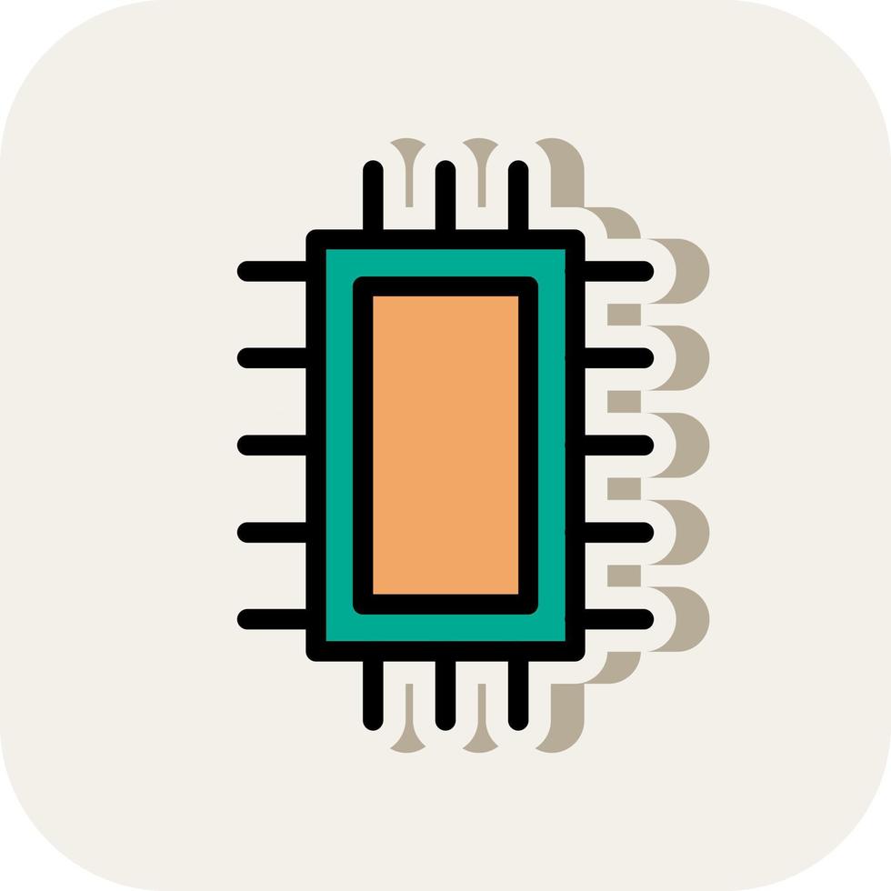 conception d'icône de vecteur de micropuce