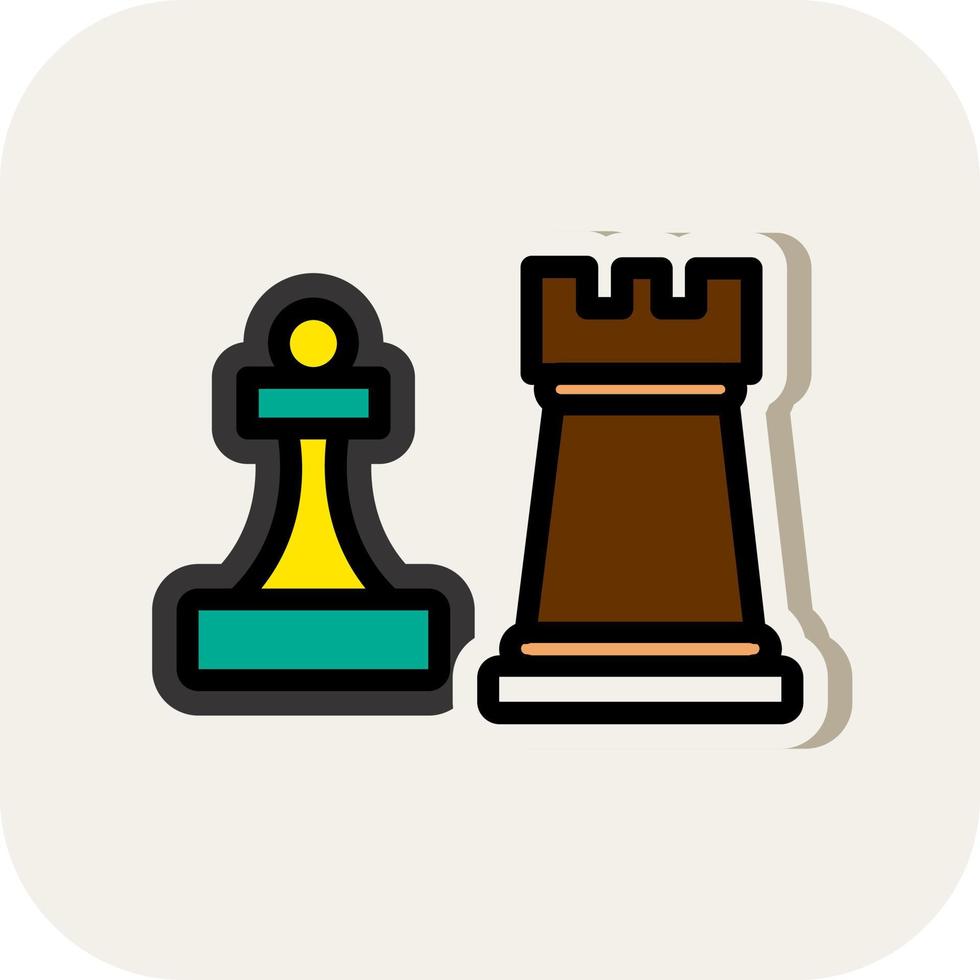 conception d'icône de vecteur d'échecs