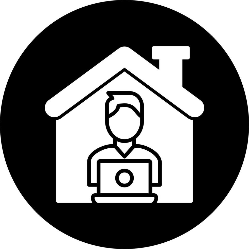 icône de vecteur de travail à domicile