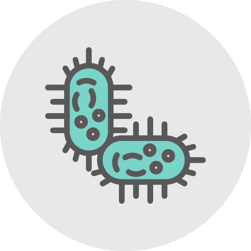 conception d'icône de vecteur de bactérie