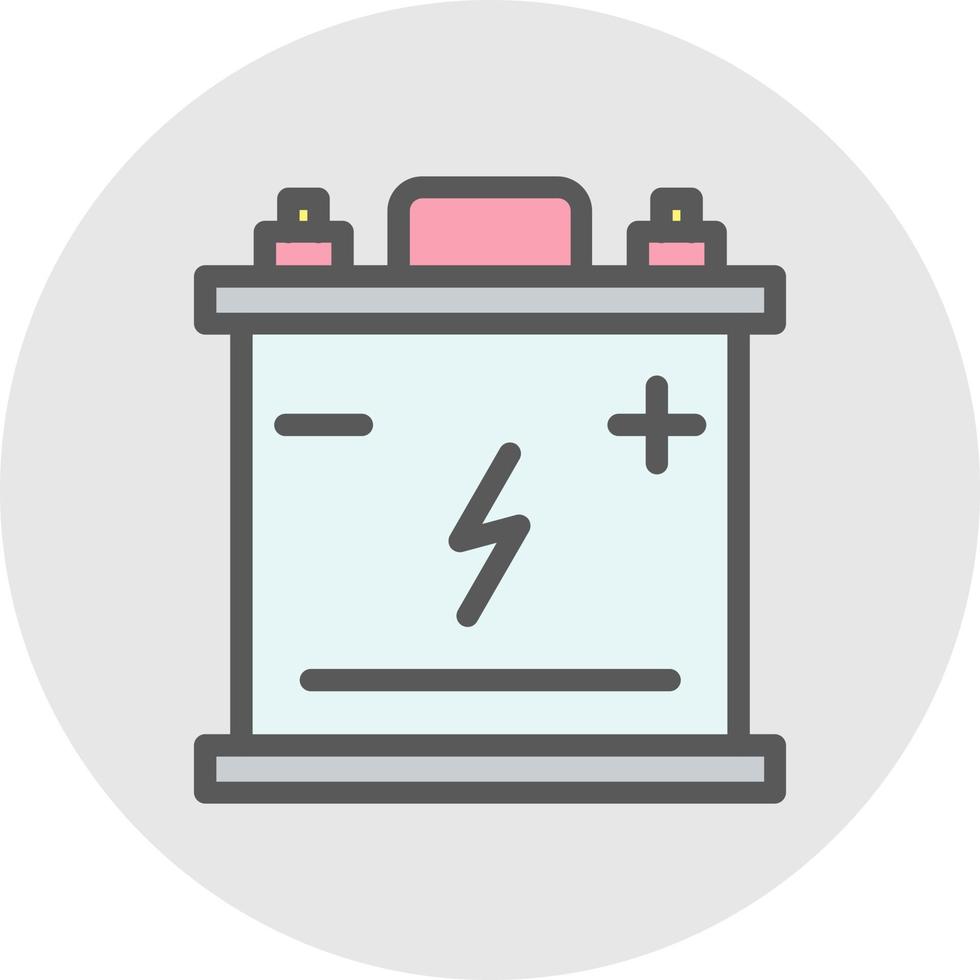 conception d'icône de vecteur de batterie de voiture