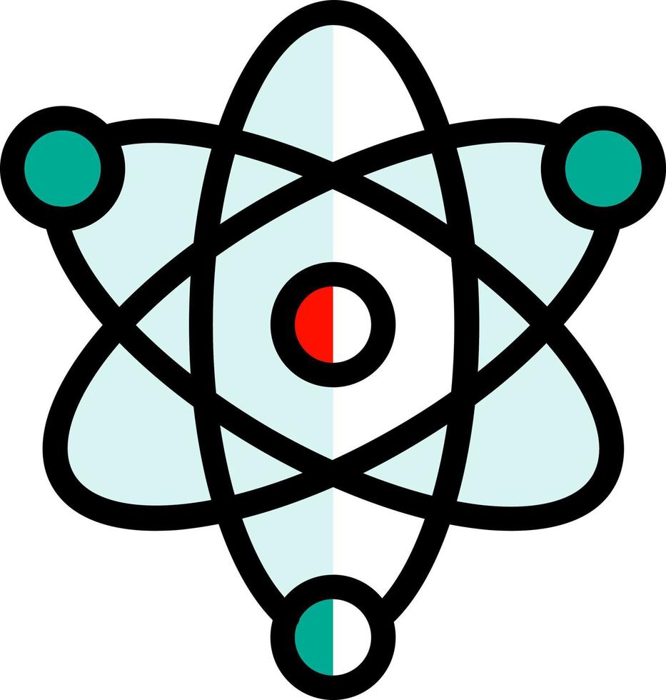 conception d'icône de vecteur d'atome