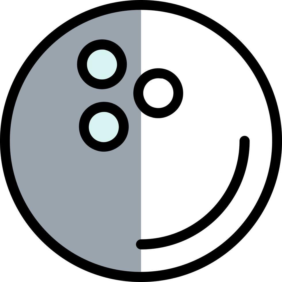 conception d'icône de vecteur de boule de bowling