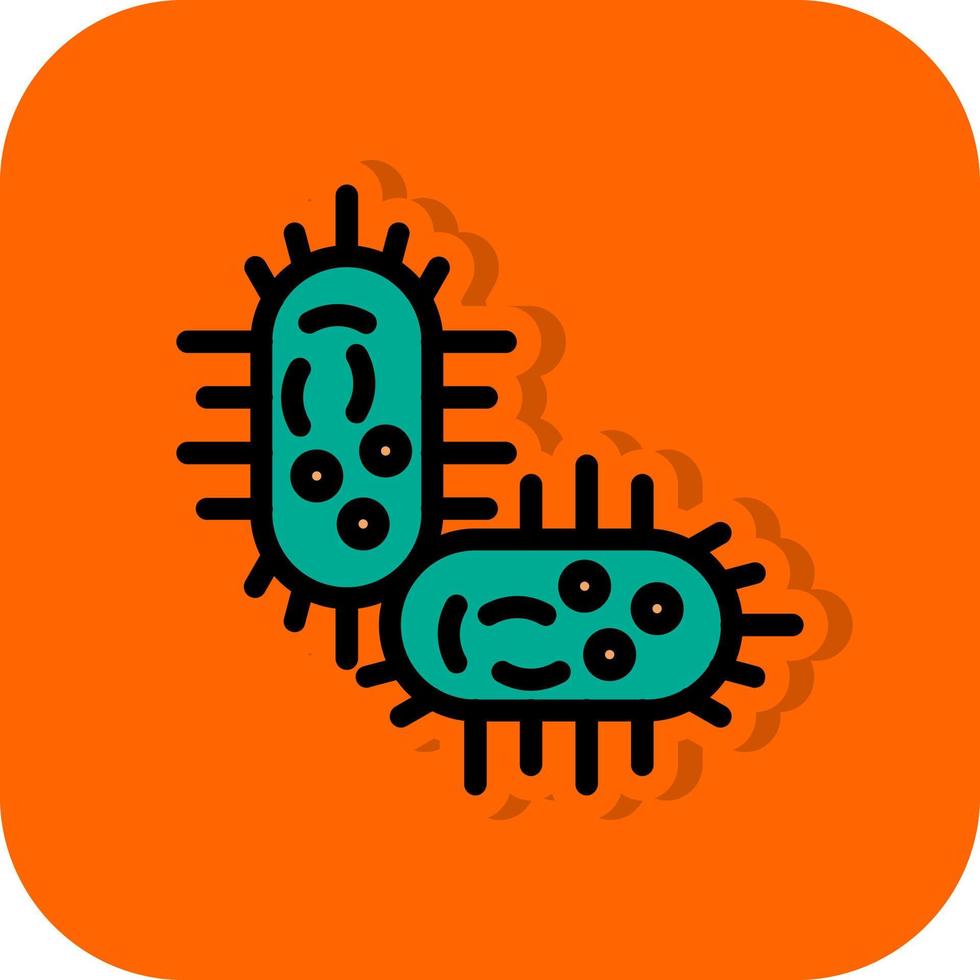 conception d'icône de vecteur de bactérie