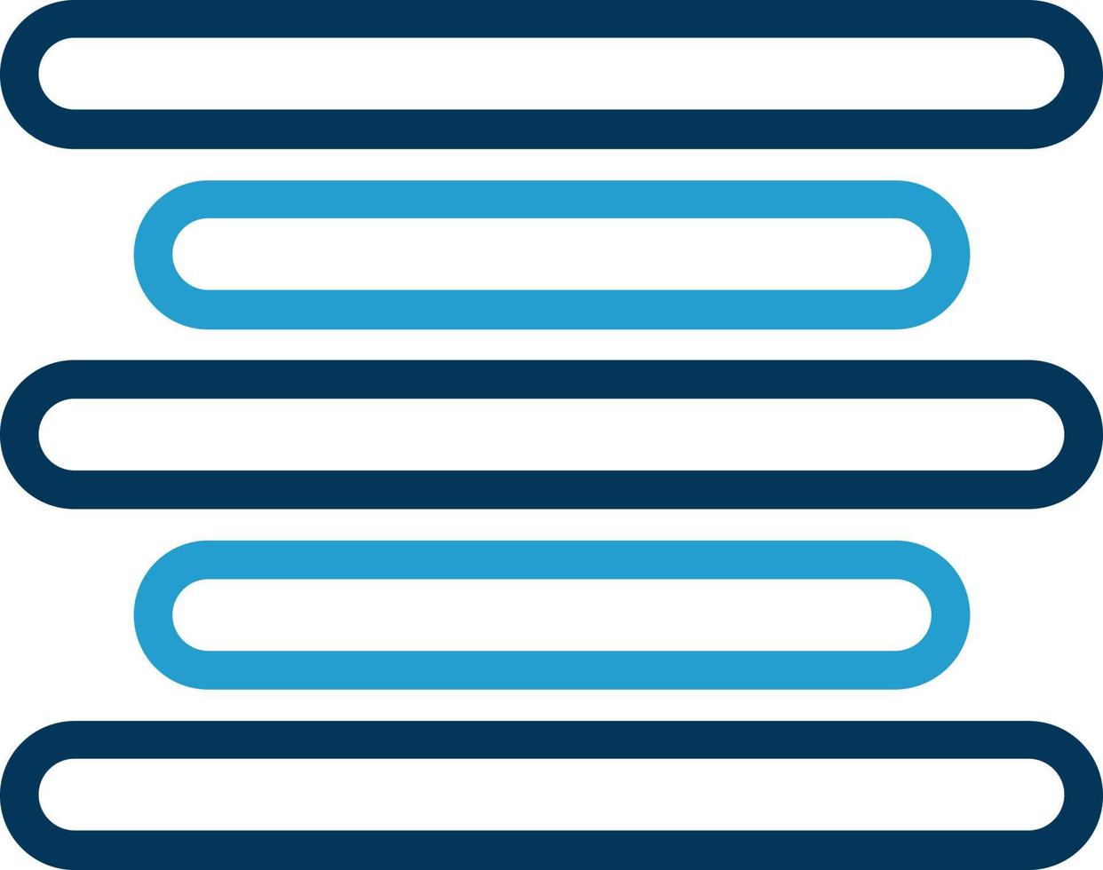 aligner la conception d'icônes vectorielles vecteur