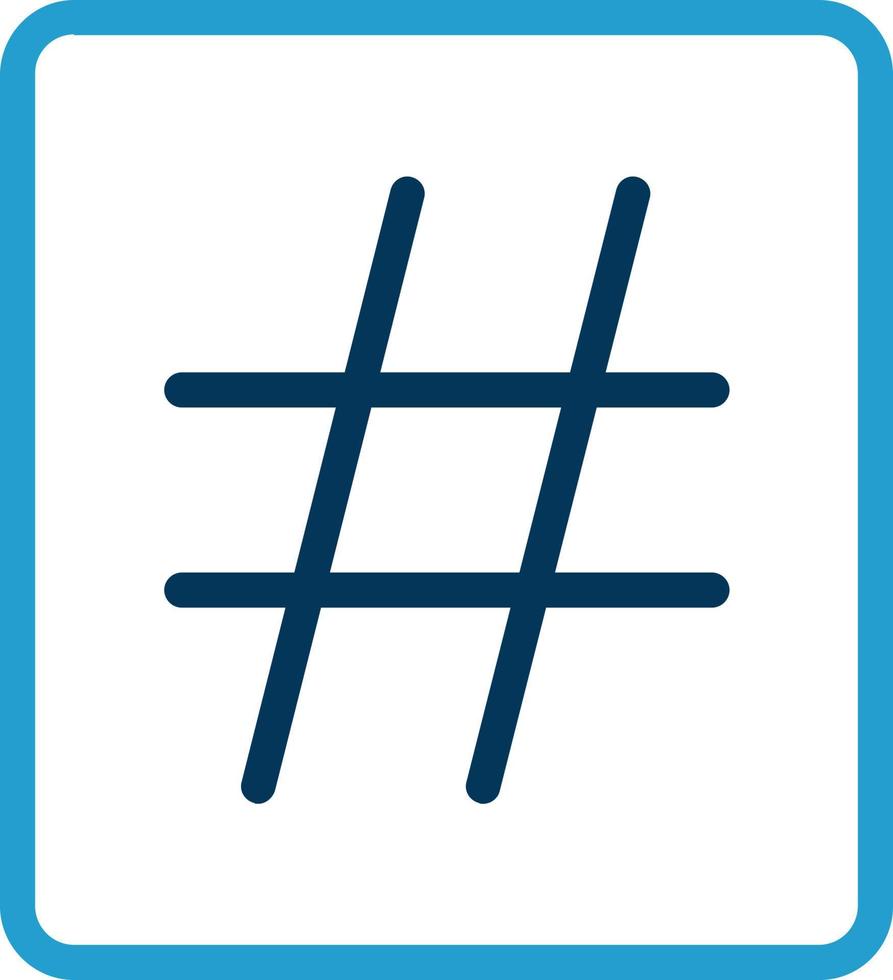 conception d'icône de vecteur de hashtag