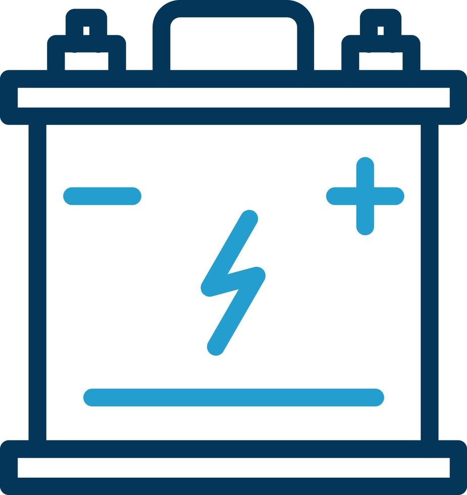 conception d'icône de vecteur de batterie de voiture