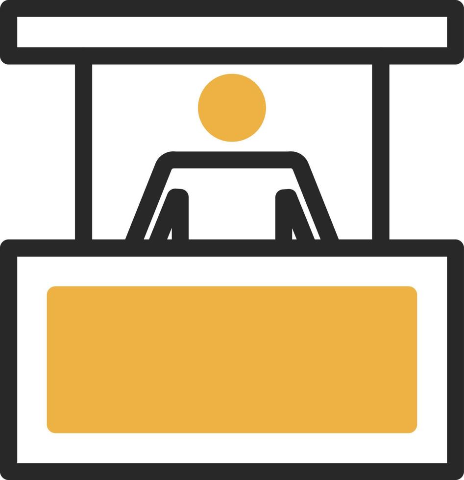 conception d'icône de vecteur de stand de personne