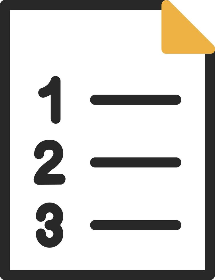 liste ol conception d'icônes vectorielles vecteur