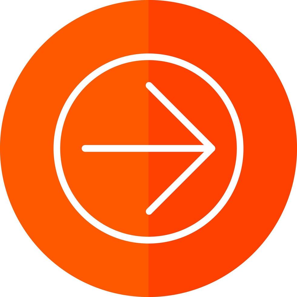 conception d'icône vecteur flèche cercle droit