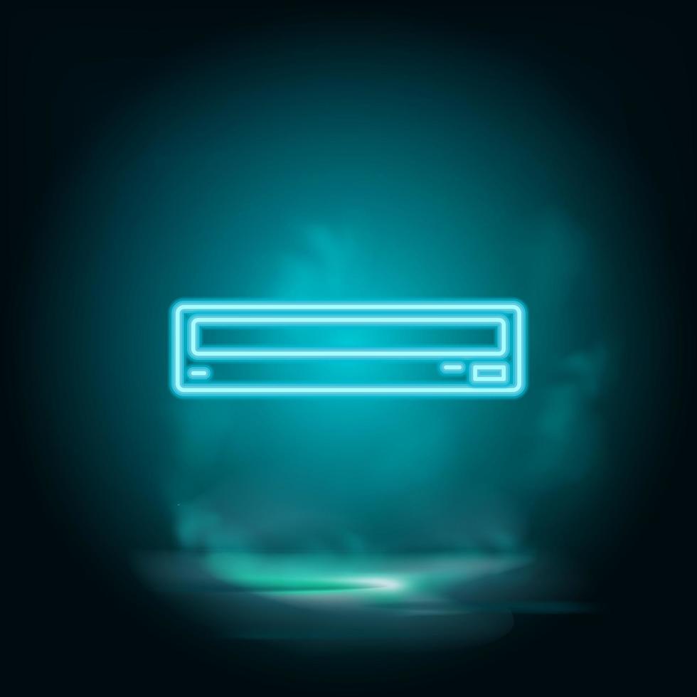 Dakota du Sud vecteur bleu néon icône. illustration isolé vecteur signe symbole - ordinateur les technologies icône vecteur néon - vecteur